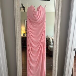 House of CB Strapless Pink Gown